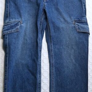 Vince Blue Denim Cargo Pants